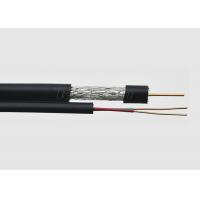 89% Braiding Coverage Indoor outdoor Coaxial TV Cable , RG59+2C Bare Copper Coaxial Cable