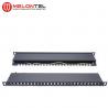 Cat6 Data Patch Panel 19 Inch 24 Port 0.5U , Dual IDC UTP Patch Panel MT4018