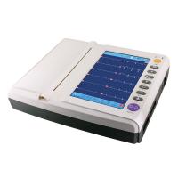 Six Languages 12 Channel High storage ECG Monitoring System 10ch Color Touch Display