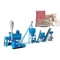 China Sheep Cattle Feed Mill Machine Chicken Feed Making Machine For Poultry 1-2Ton/H on sale