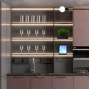 American Modern Luxury Stainless Steel Kitchen Cabinets Modular Accessories
