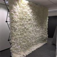 China SX-020 Custom Wedding Decorations artificial silk flowers wall for wedding event backdrop decoration on sale