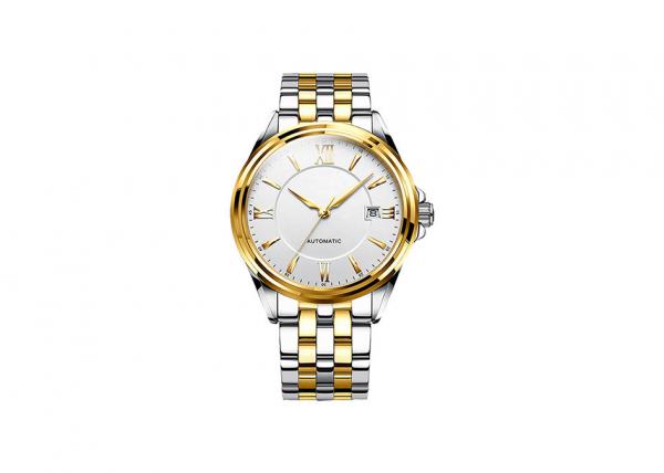 Stainless Steel Gold Automatic Watch Classic White Dial 40MM Original Automatic