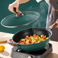 China Multi Color Kitchen Cooking Cookware Aluminum Non Stick Wok on sale