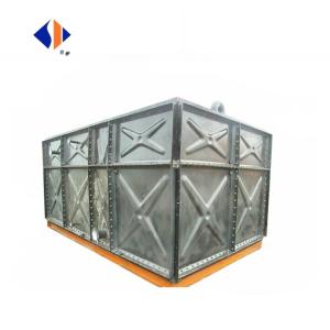 2023 HDG Hot Dip Galvanized Assembled Steel Potable Storage Tank Rectangle Water Tank