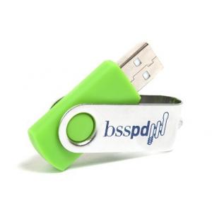 Durable Customized Promotional Gifts 2.0 Swivel USB Flash Drive / USB Disk
