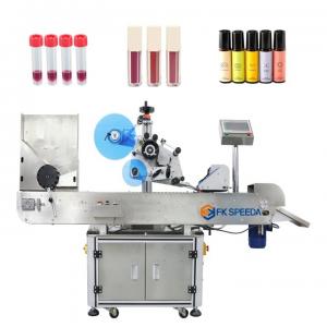 China High Speed Cosmetic Vial Bottle Labeling Machine for Lipstick Eyebrow Pencil Eyeliner supplier