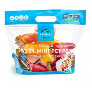 8 Colors Printing Plastic opp reusable zip lock frozen lettuce fresh vegetable packaging bag with holes