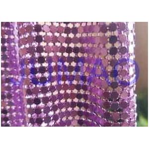Rust Proof Metal Sequin Fabric No Electrical Conductivity For Ceiling Decorations