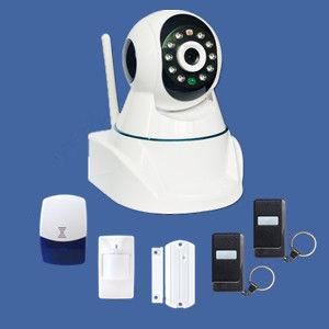 China GSM alarm IP camera system supporting TCP/IP internet protocol built-in web server supplier