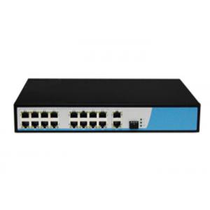 China High Reliability 19 Port POE Ethernet Switch , 9.2Gbps Ethernet Switch Powered By POE supplier