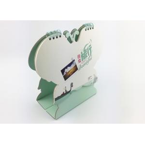 Customized Unique Monthly Office Desk Calendar Butterfly Shape With Stand