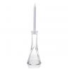 China 18cm Height Modern Taper Glass Candle Holder For Wedding Ceremony wholesale