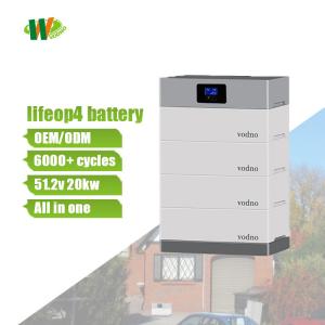20KWh 51.2v Solar Hybrid Inverter Lifepo4 Battery Pack Solar Power System For Home
