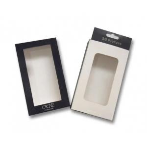 Clear Window Paper Folding Gift Box Die Cut Handle For Retail Products