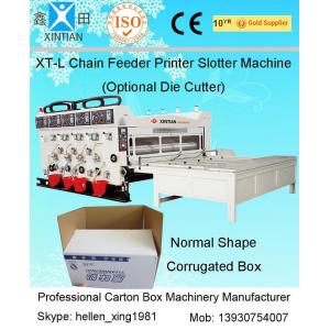 China 11kw Semi-Auto Feeding Flexo Printer Slotter Machine / Carton Box Printing Machine supplier