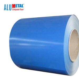 China 3 Layers Painted Aluminum Coil Coating Aluminum 1500mm Heat Resistant H22 Stucco Embossed SGS supplier