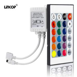 China 16 Million Color Led Light Strip Controller 5-24v With Ir 24 Key Remote Control wholesale