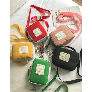 Korean version of ins fashion wild hit color canvas Messenger bag small fresh soft personality strap