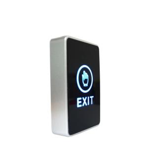 Electronic door lock 12 volt switch panel rfid LED light touch release exit button access control