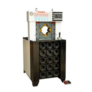 China 超厚さ 3 インチ 15 デイス 6-76mm 黒色ACホースクリッピングマシン 急速な変更模具ツールと保持 速いクリッピングフォース 650T水力ホースクリッパー wholesale