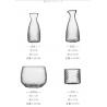 Hammer Pattern Custom Wine Glasses Liquor Warmer Chiller Sake Set