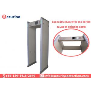 China AC100V~240V Walk Through Metal Detector Gates 45 Zones With Directional Counter supplier