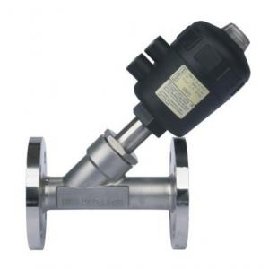 Dn15-80 Pneumatic Flanged Angle Seat Valve CE/SGS/ISO9001 Specification