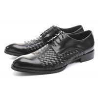 China Business BV Oxfords Mens Casual Dress Shoes , Mens Black Lace Up Shoes For Party on sale
