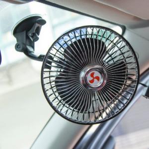 China Strong Sucker Clip Car Fan 6 Inch Automatic Shaking Head With Speed Control Switch supplier