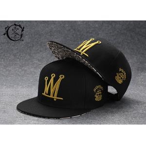China Rapper Caps Printed Headwear Flat Snapback Baseball Caps Adjustable Mesh Hat One Size supplier