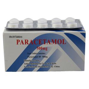 Antipyretic - analgesic Medicines Paracetamol  Tablets 10*10's / Box BP/USP Standard