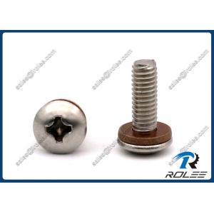 China Philips Truss Head Stainless Steel SEMS Machine Screw with Phenolic Flat Washer supplier