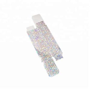 New Coming Glitter Silver Star Shiny Glossy Surface  Lip Stick/ Gloss Packaging Paper Box