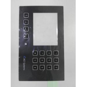 China Custom PC PET Membrane Control Panel With Clean Window Full Key Emboss SGS supplier