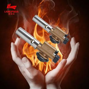 China Stainless Steel 1300C Kitchen Torch Gun Liquefied Butane Gas supplier