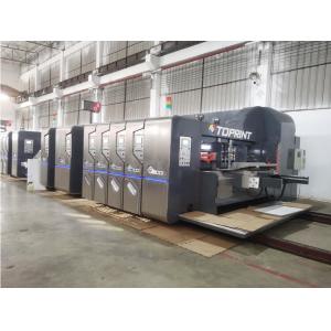 China Corrugated Carton Making Machine Lead Edge Feeder Four Color Flexographic Printing Machine supplier