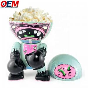 Custom Made Plastic Popcorn Tub Anime Art Doll Toy Display Box  Plastic Popcorn Bowl Tubs with Lid