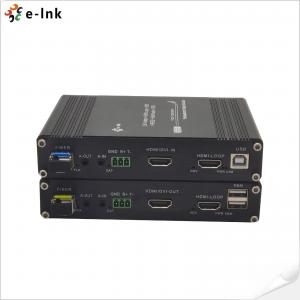 China Bidi Stereo Audio 1Ch GPIO Over Fiber Extender USB KVM RS232 supplier
