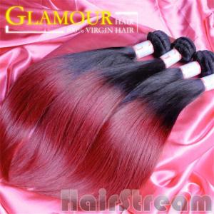 China 100% human ombre hair braiding hair ombre weave hair sew in human hair weave ombre hair supplier
