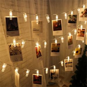 China 10M Photo Clip USB LED String Lights Halloween Battery Operated supplier