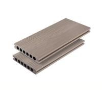 China Khaki Anti- Mildew WPC Decking Floor Wood Plastic Composite Floor Panel 138x23mm Outside Courtyard Decor on sale