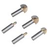 China Tideway Woodworking Router Tools Round Bottom Cleaning Profiling Gove Core Box Router Bit for Cnc Router wholesale