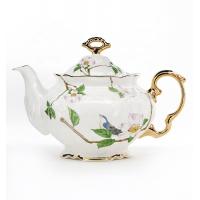 China Ceramic Chinese Teapot  Kettle Floral Design Teapot Large Capacity For Afternoon Tea on sale