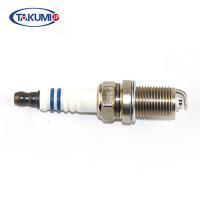 China Industrial Two Wheeler Spark Plug 18.9mm Rotation Length Multi - Ribbed Insulator on sale