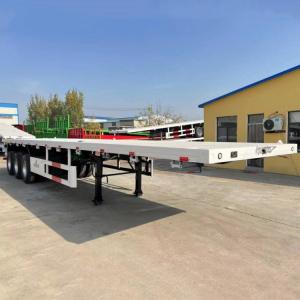3 Axle Flat Bed Trailers for Sale Near Me in Ghana |  Flatbed 40 Ft Trailers