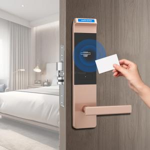 China Smart Hotel Swipe Card Door Locks RFID Card Stainless Steel Mortise Door Lock supplier