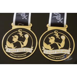 China Toss Metal Awards Custom Sports Medals Bespoke Design Sublimated Ribbon wholesale