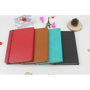 China Discoloration leather notebook with belt elastic band supplier