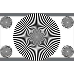 Reflective / Transmisive Camera Lens Test Chart 16/9 72 Sectors Reflectance YE0161